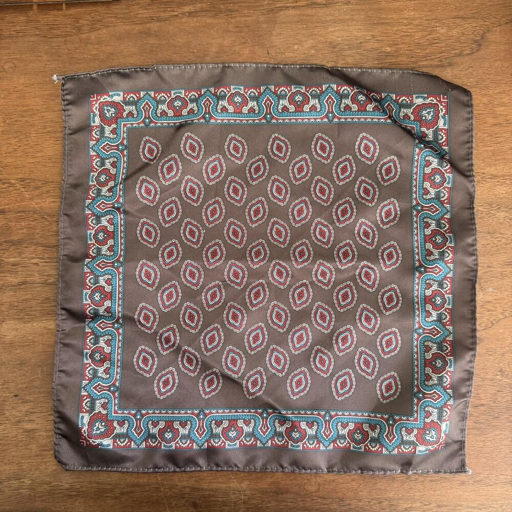 Silk Satin Pocket square Inches Men’s Paisley